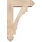 Ekena Millwork Merced Arts and Crafts Smooth Bracket w/ Offset Brace, Douglas Fir, 7 1/2"W x 24"D x 36"H BKT0806X24X36MRC03SDF - alternate 3